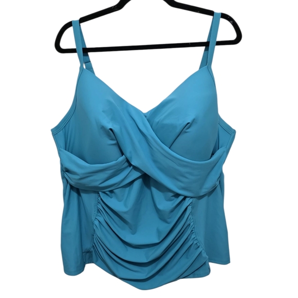 Blair Other - Blair Draped Front Tank Swim Top 22W